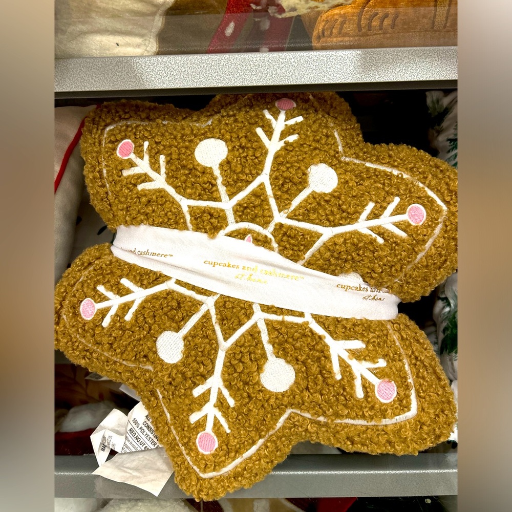 Viral Cupcakes & Cashmere - Set of 3 Gingerbread Cookie Pillows - Picture 2 of 3